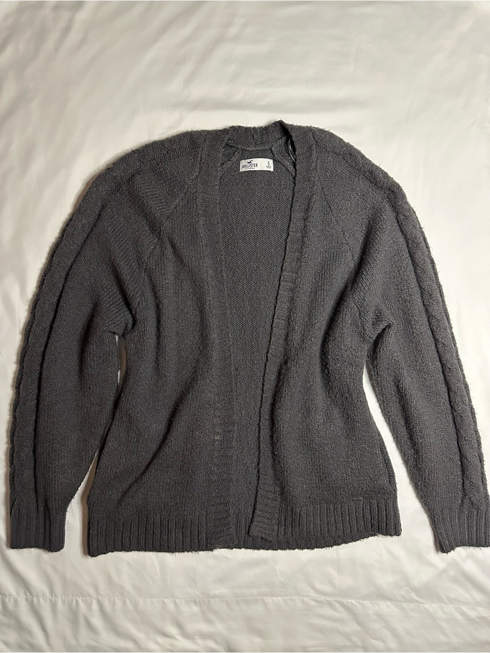 Hollister Co. dark gray cardigan sweater